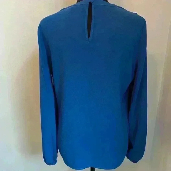 Halogen Long Sleeve Blouse in Blue Women’s  XS - Picture 4 of 6